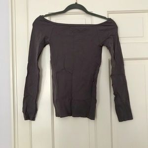 Free People Off the Shoulder Solid Top, XS/S
